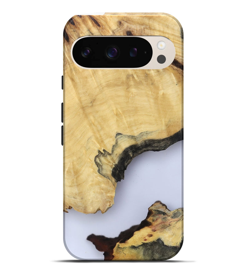 Pixel 9 Pro XL Wood Live Edge Phone Case - Kacey (Clear, 801970)