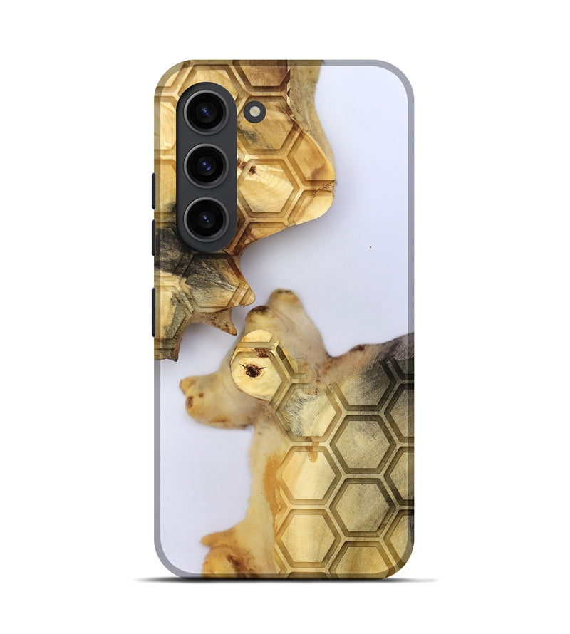 Galaxy S23 Wood Live Edge Phone Case - Elzie (Clear, 801971)