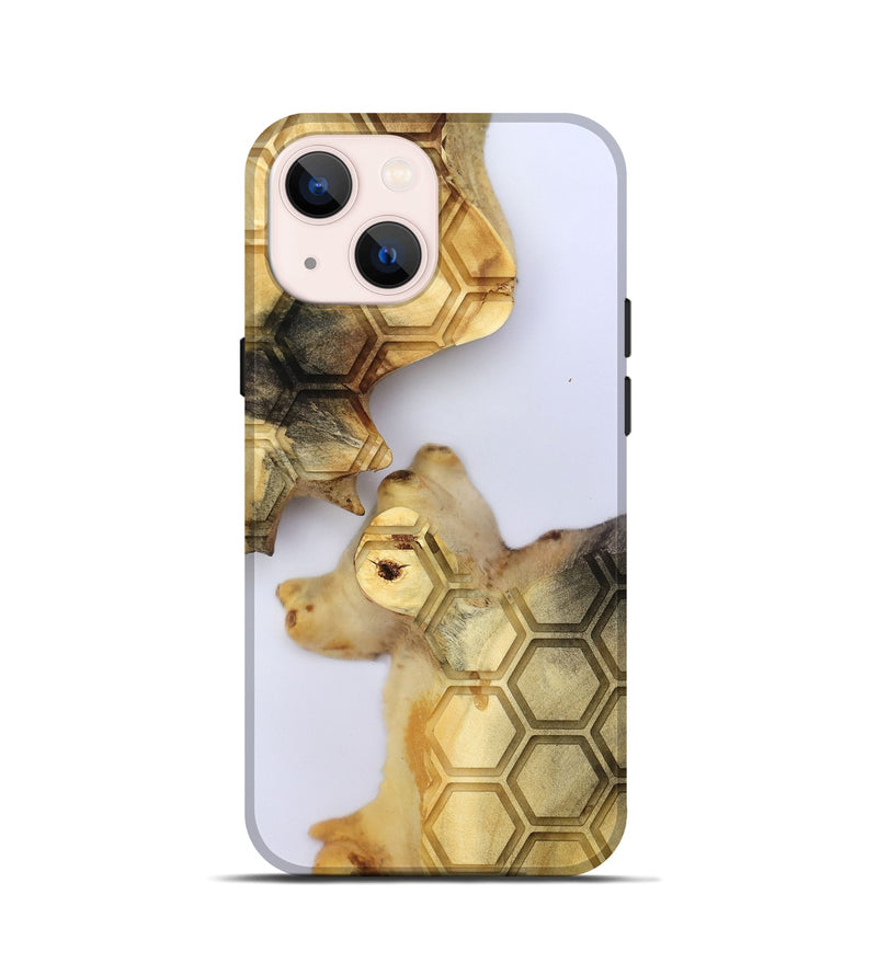 iPhone 13 mini Wood Live Edge Phone Case - Elzie (Clear, 801971)