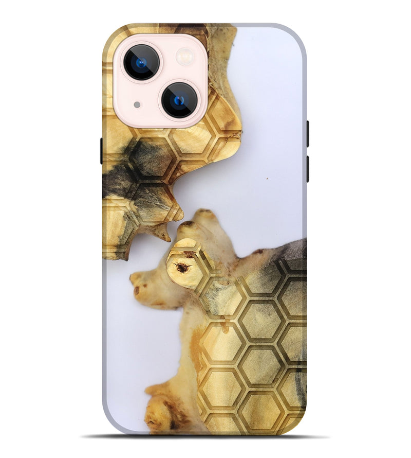 iPhone 14 Plus Wood Live Edge Phone Case - Elzie (Clear, 801971)