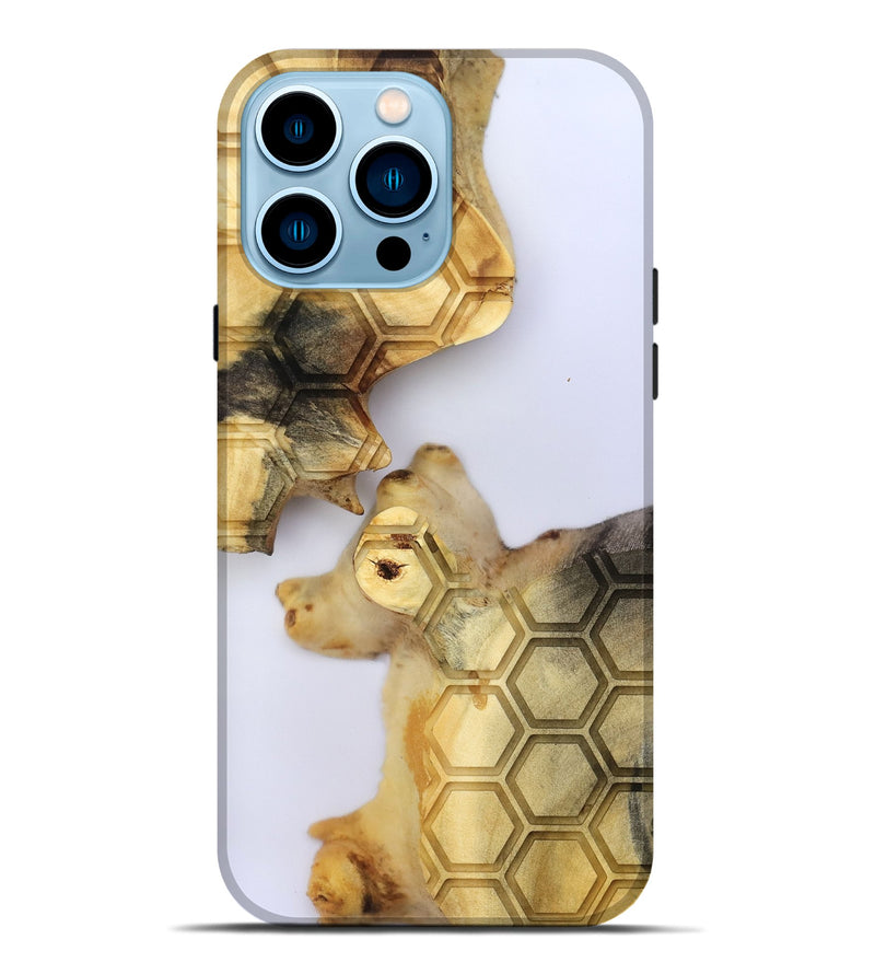 iPhone 14 Pro Max Wood Live Edge Phone Case - Elzie (Clear, 801971)