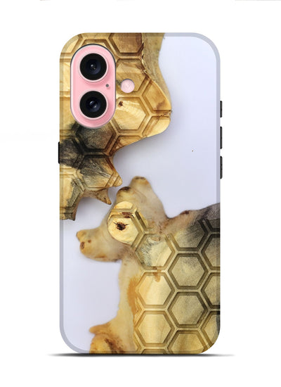 iPhone 16 Wood Live Edge Phone Case - Elzie (Clear, 801971)