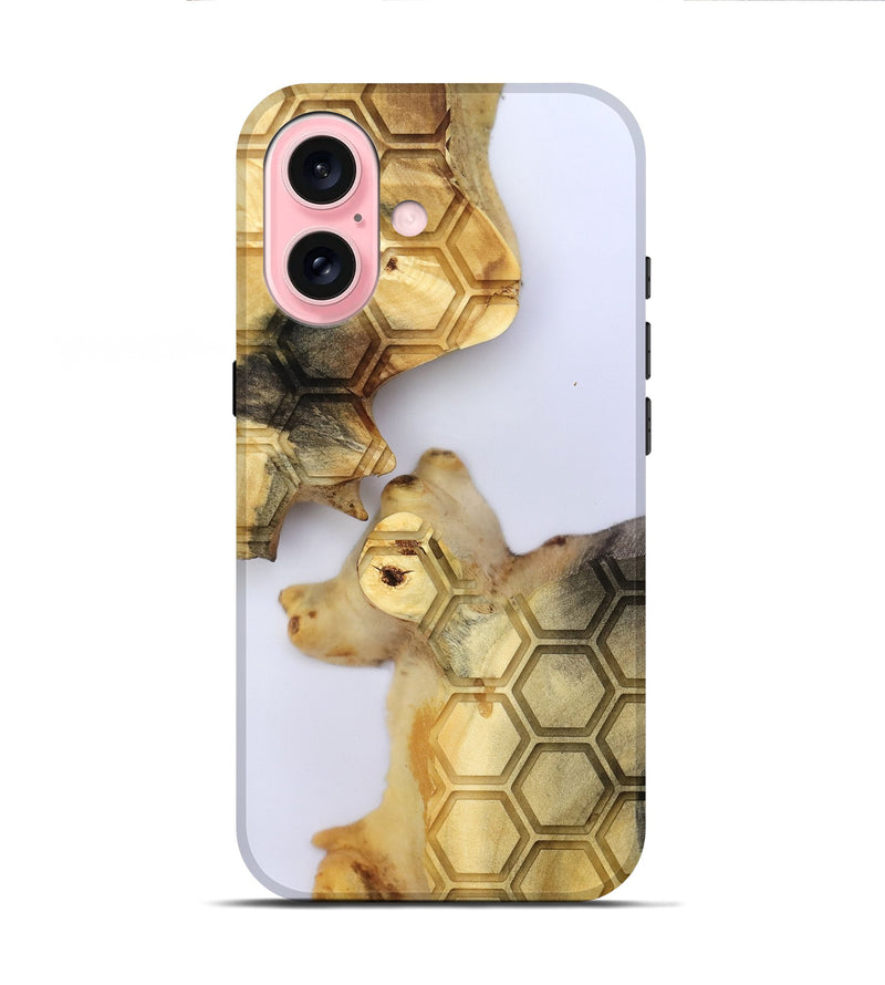 iPhone 16 Wood Live Edge Phone Case - Elzie (Clear, 801971)