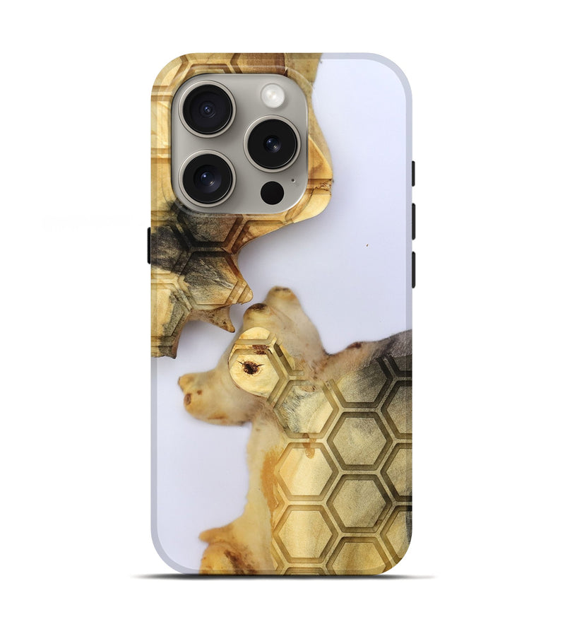 iPhone 16 Pro Wood Live Edge Phone Case - Elzie (Clear, 801971)