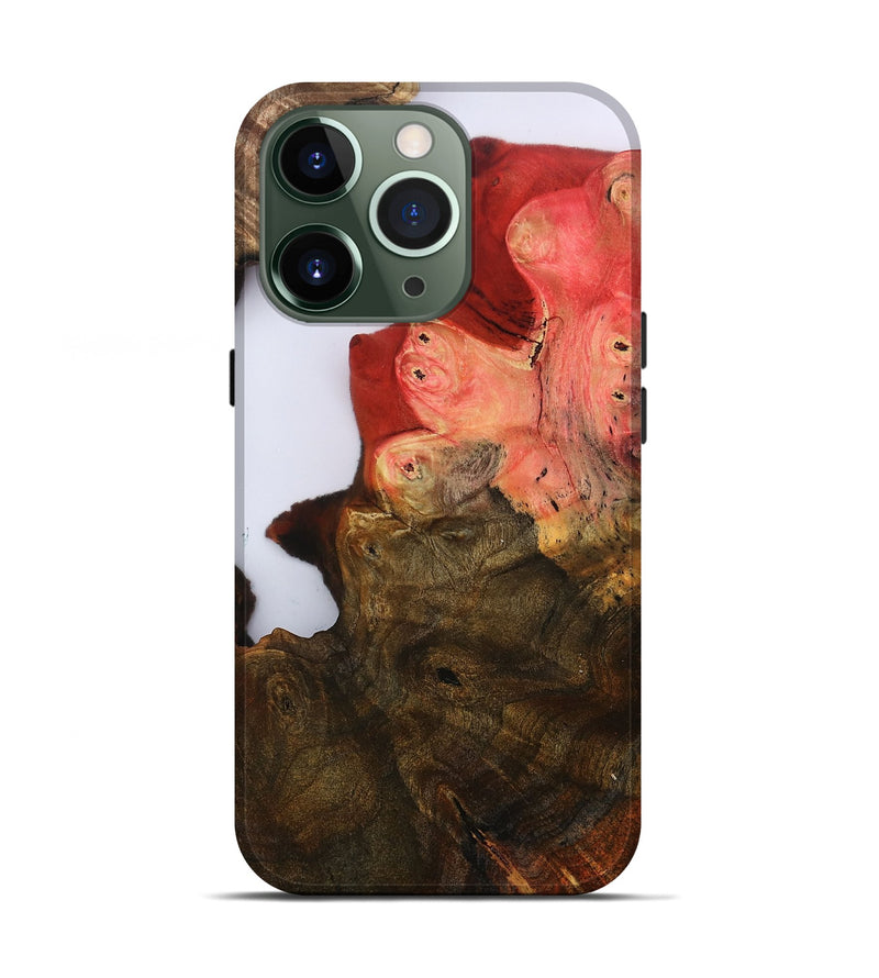 iPhone 13 Pro Wood Live Edge Phone Case - Annabel (Clear, 801972)