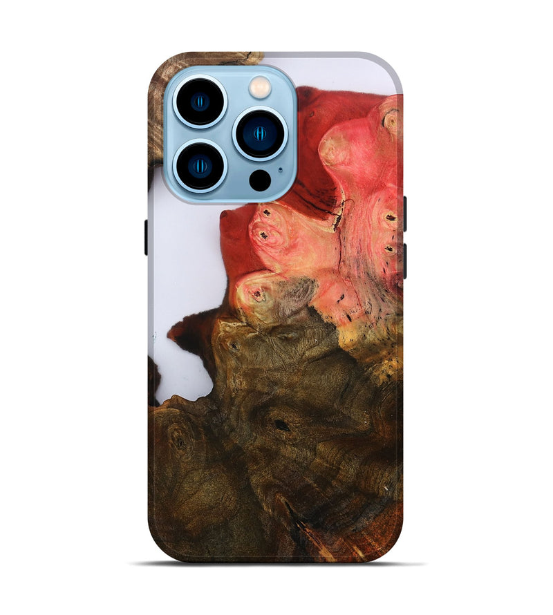 iPhone 14 Pro Wood Live Edge Phone Case - Annabel (Clear, 801972)