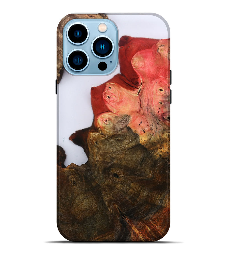 iPhone 14 Pro Max Wood Live Edge Phone Case - Annabel (Clear, 801972)