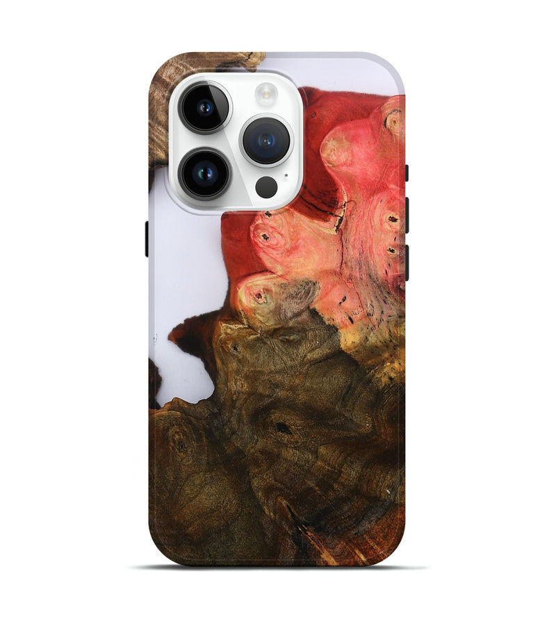iPhone 15 Pro Wood Live Edge Phone Case - Annabel (Clear, 801972)