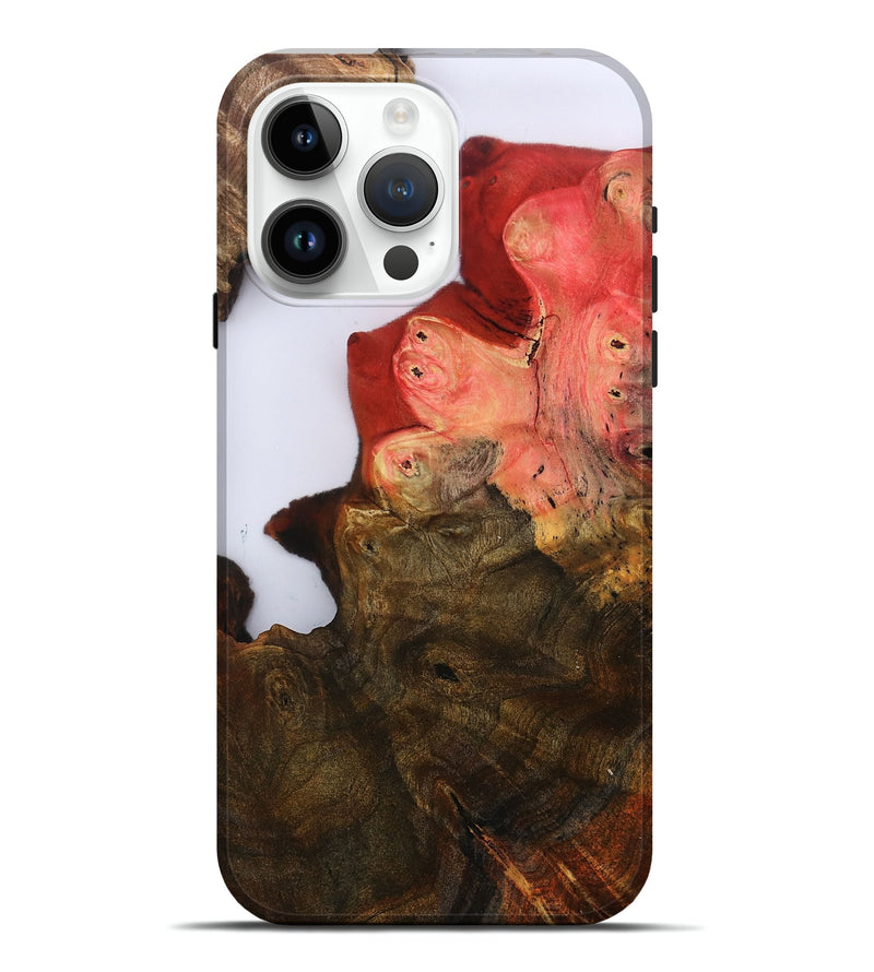 iPhone 15 Pro Max Wood Live Edge Phone Case - Annabel (Clear, 801972)