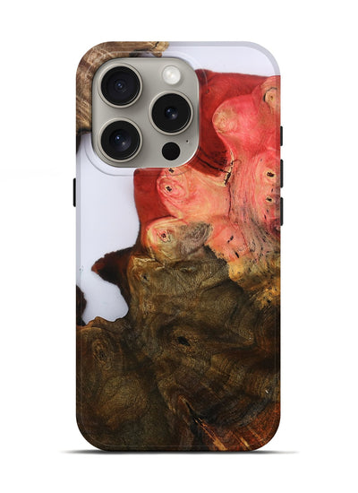 iPhone 16 Pro Wood Live Edge Phone Case - Annabel (Clear, 801972)