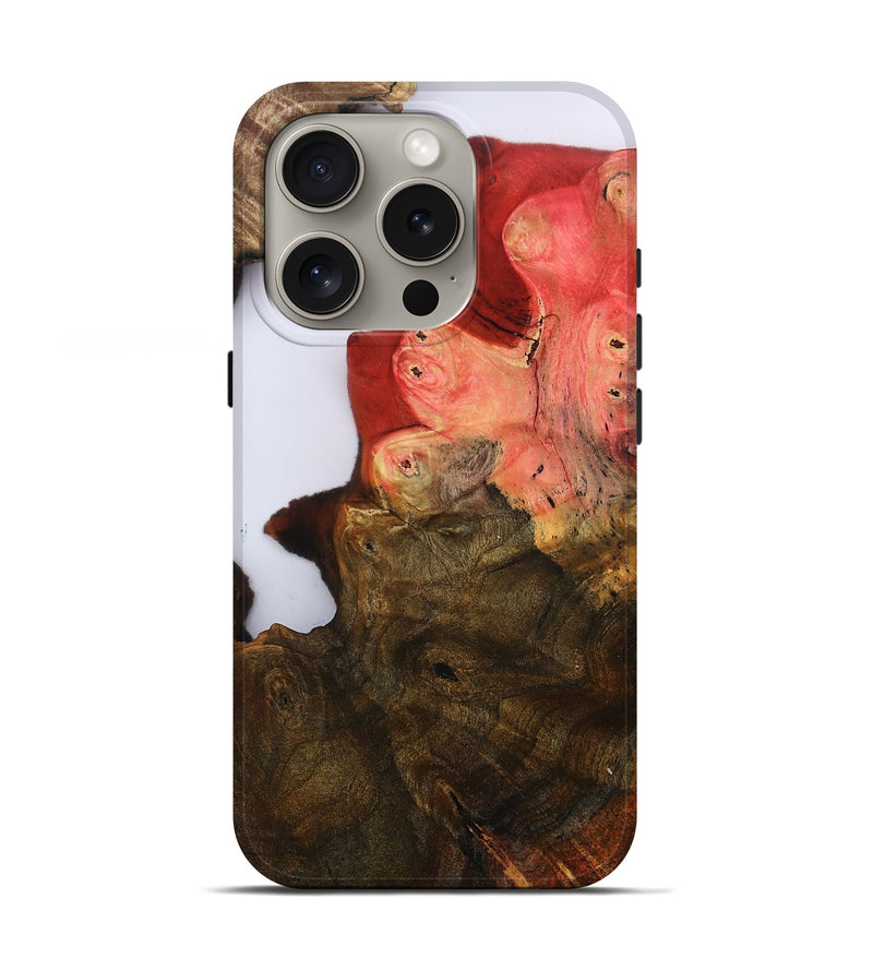iPhone 16 Pro Wood Live Edge Phone Case - Annabel (Clear, 801972)