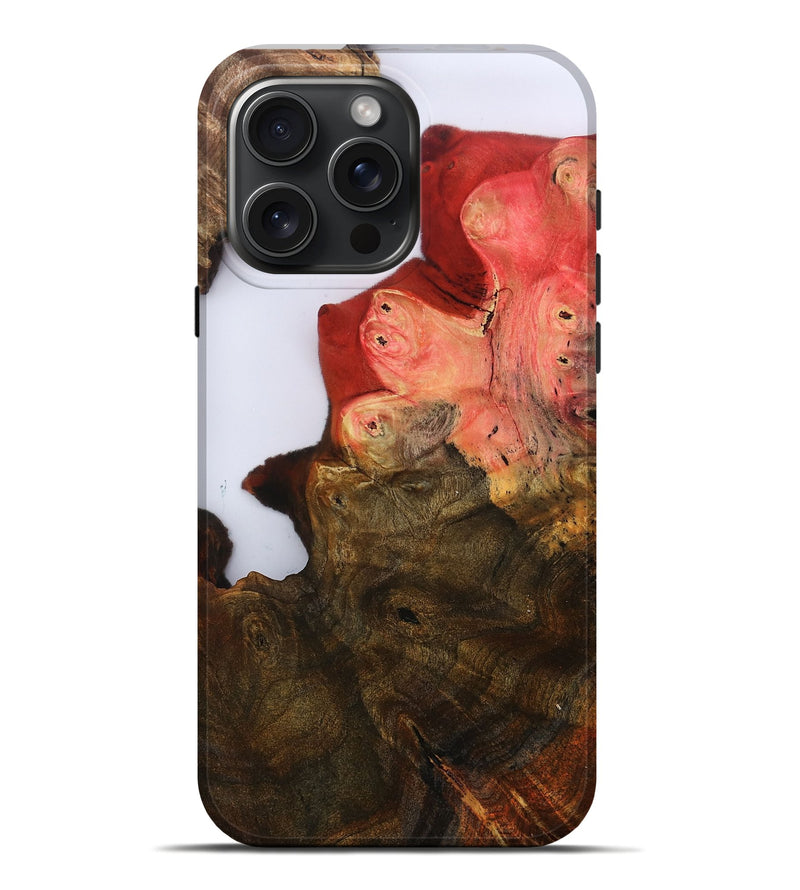 iPhone 16 Pro Max Wood Live Edge Phone Case - Annabel (Clear, 801972)