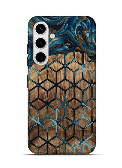 Galaxy S25 Wood Live Edge Phone Case - Vickey (Pattern, 801974)