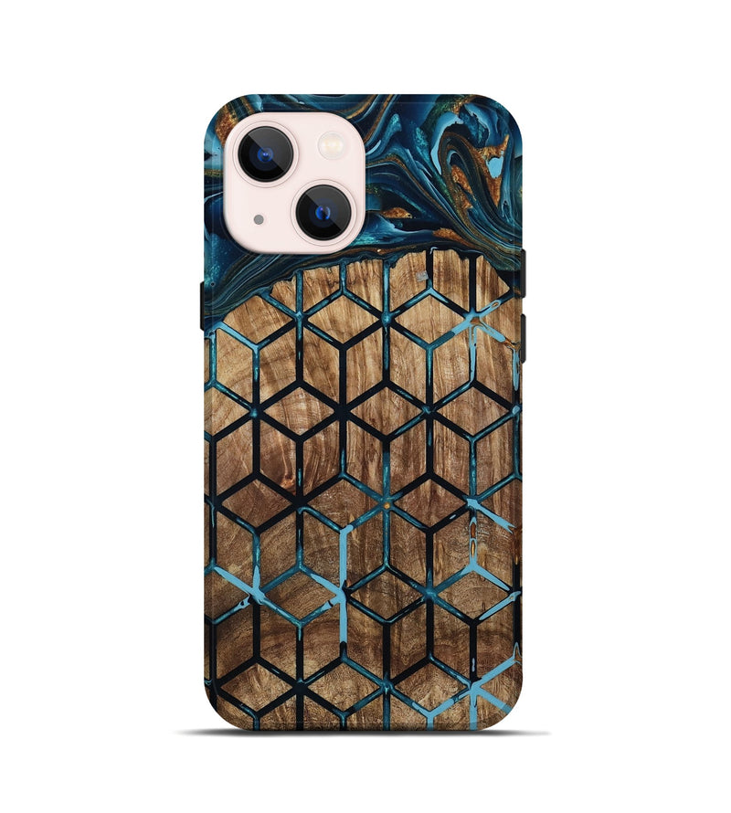 iPhone 13 mini Wood Live Edge Phone Case - Vickey (Pattern, 801974)