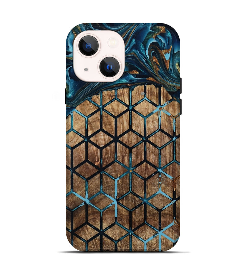 iPhone 14 Wood Live Edge Phone Case - Vickey (Pattern, 801974)