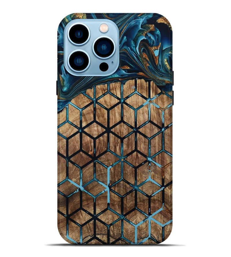 iPhone 14 Pro Max Wood Live Edge Phone Case - Vickey (Pattern, 801974)