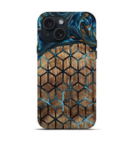 iPhone 15 Wood Live Edge Phone Case - Vickey (Pattern, 801974)