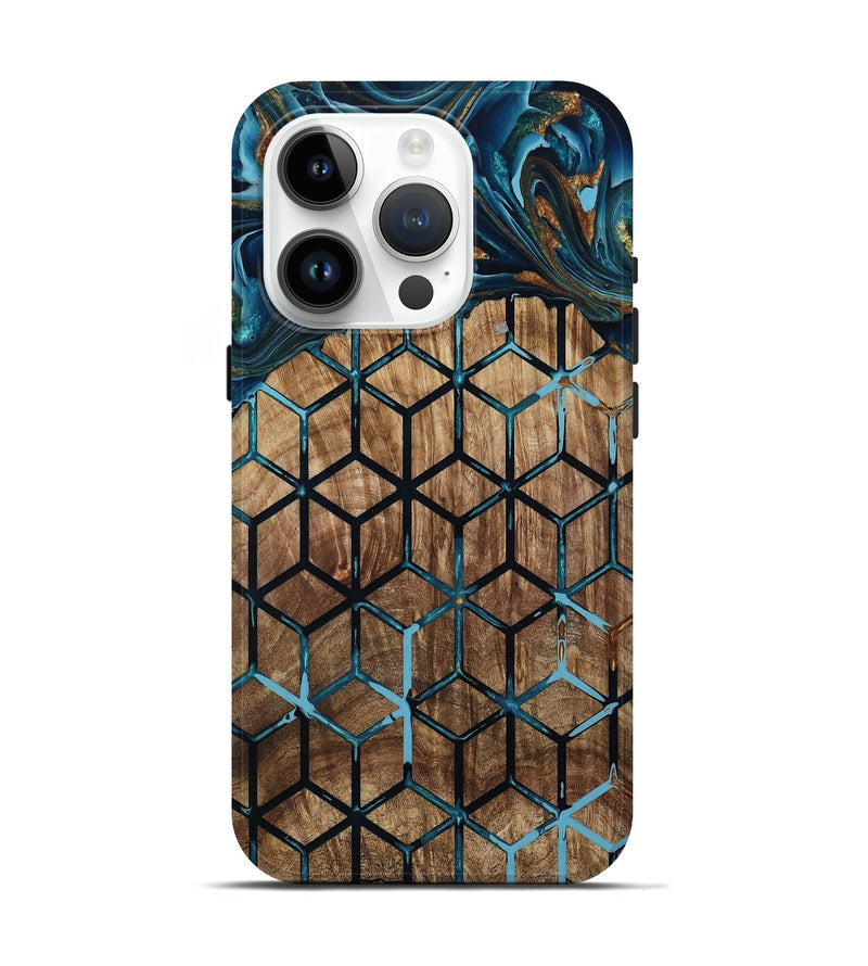iPhone 15 Pro Wood Live Edge Phone Case - Vickey (Pattern, 801974)