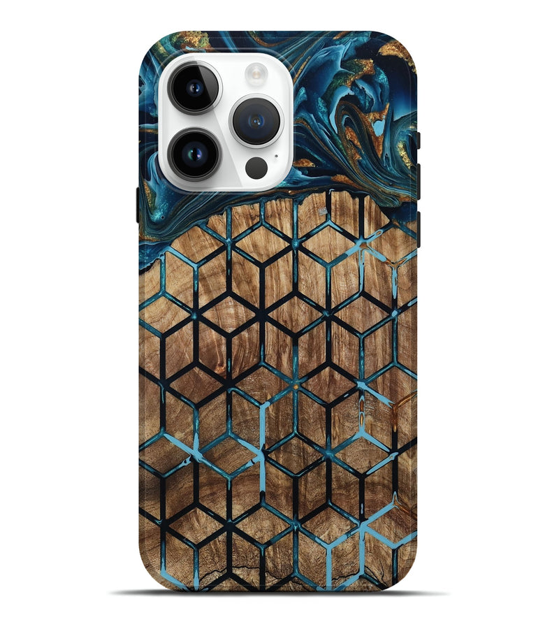 iPhone 15 Pro Max Wood Live Edge Phone Case - Vickey (Pattern, 801974)