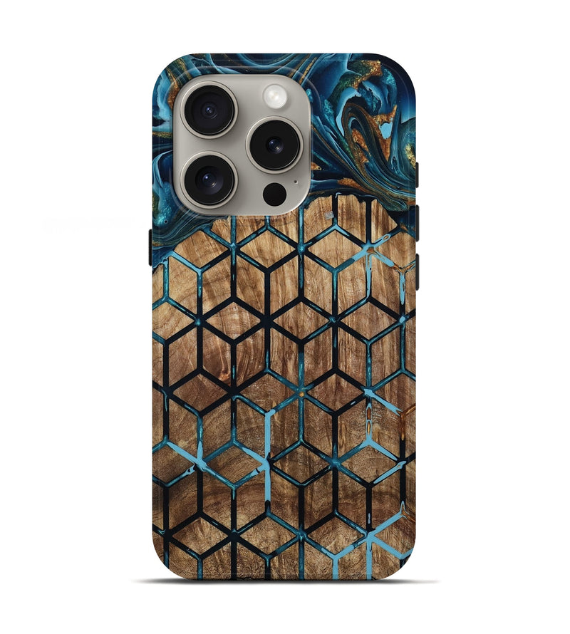 iPhone 16 Pro Wood Live Edge Phone Case - Vickey (Pattern, 801974)