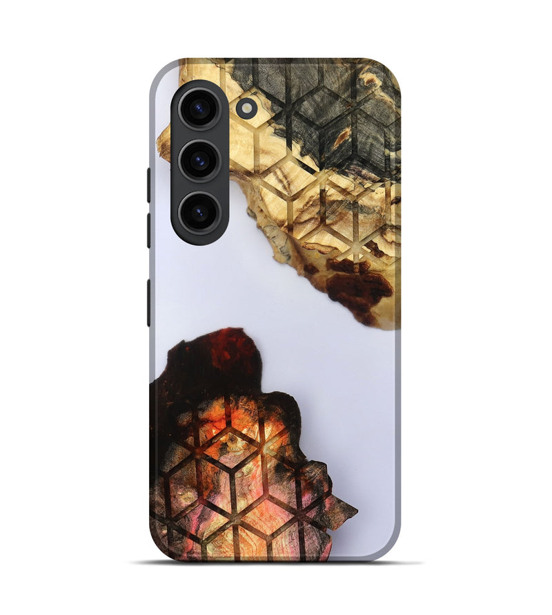 Galaxy S23 Wood Live Edge Phone Case - Dolly (Clear, 801975)