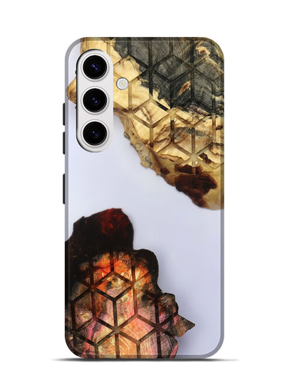 Galaxy S25 Wood Live Edge Phone Case - Dolly (Clear, 801975)