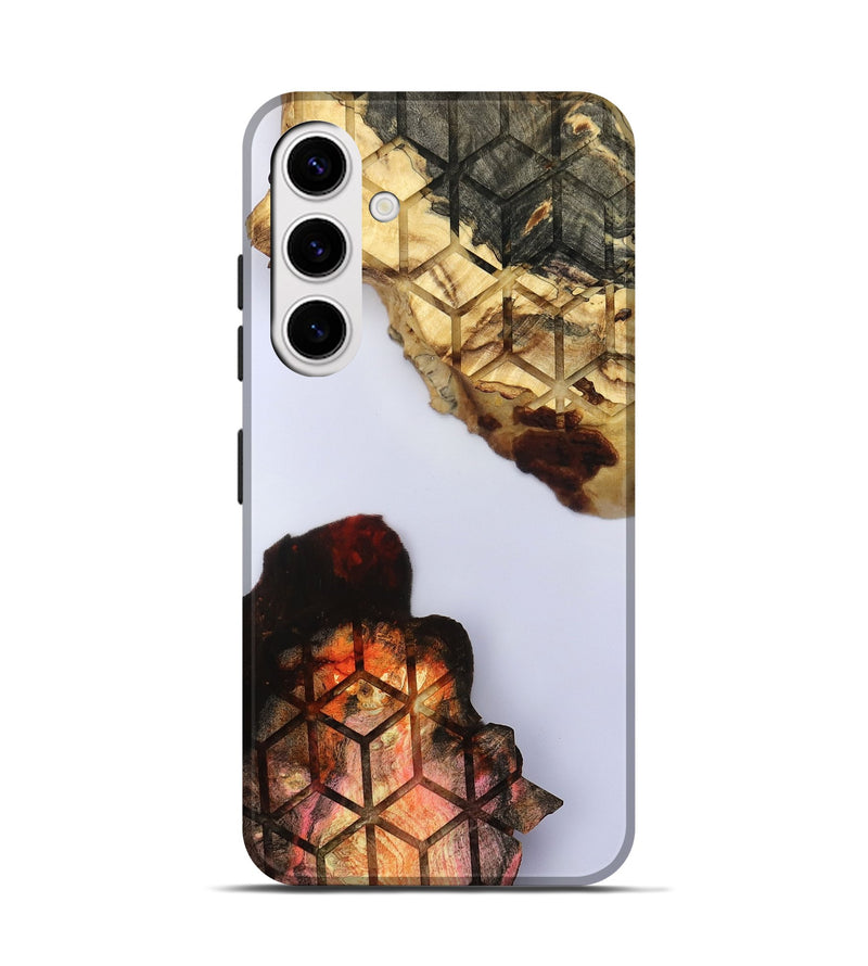 Galaxy S25 Wood Live Edge Phone Case - Dolly (Clear, 801975)