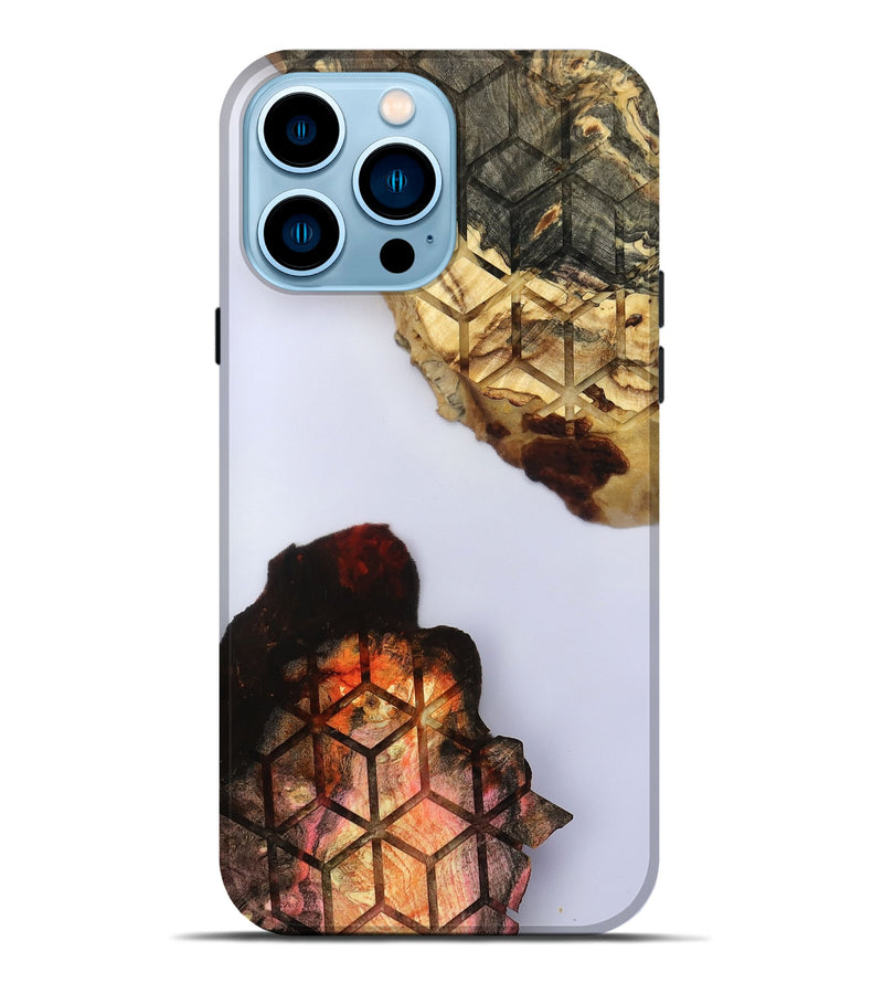 iPhone 14 Pro Max Wood Live Edge Phone Case - Dolly (Clear, 801975)