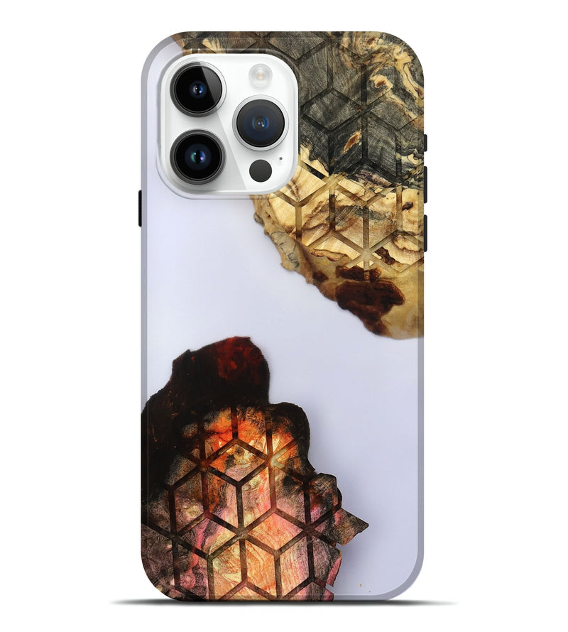 iPhone 15 Pro Max Wood Live Edge Phone Case - Dolly (Clear, 801975)