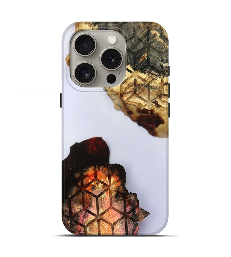 iPhone 16 Pro Wood Live Edge Phone Case - Dolly (Clear, 801975)