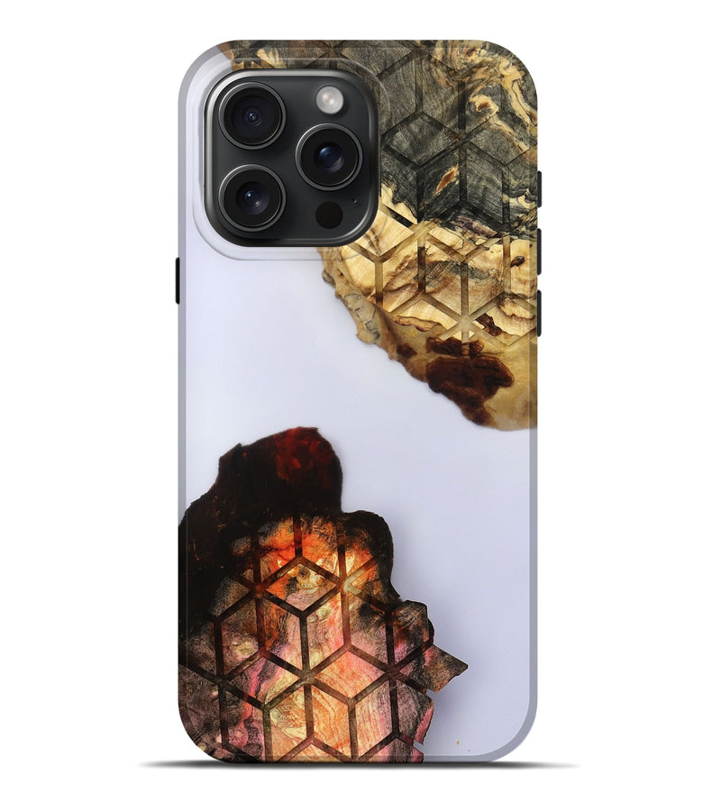 iPhone 16 Pro Max Wood Live Edge Phone Case - Dolly (Clear, 801975)