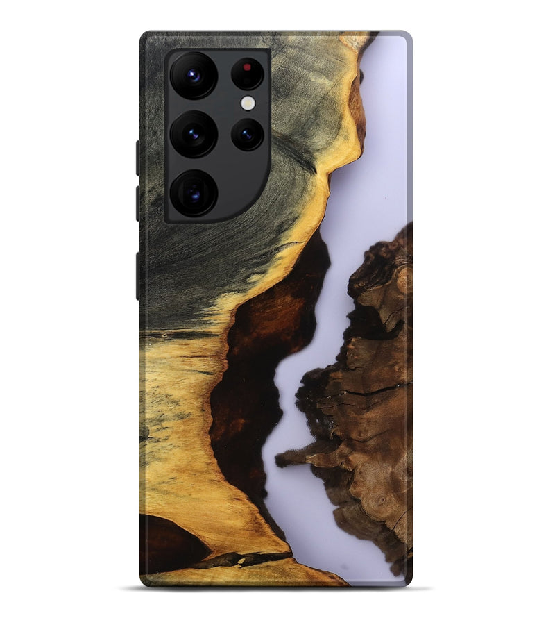 Galaxy S22 Ultra Wood Live Edge Phone Case - Halo (Clear, 801976)