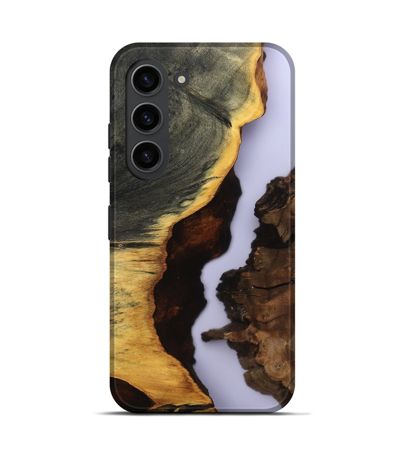 Galaxy S23 Wood Live Edge Phone Case - Halo (Clear, 801976)