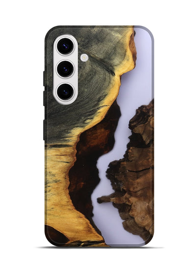 Galaxy S25 Wood Live Edge Phone Case - Halo (Clear, 801976)
