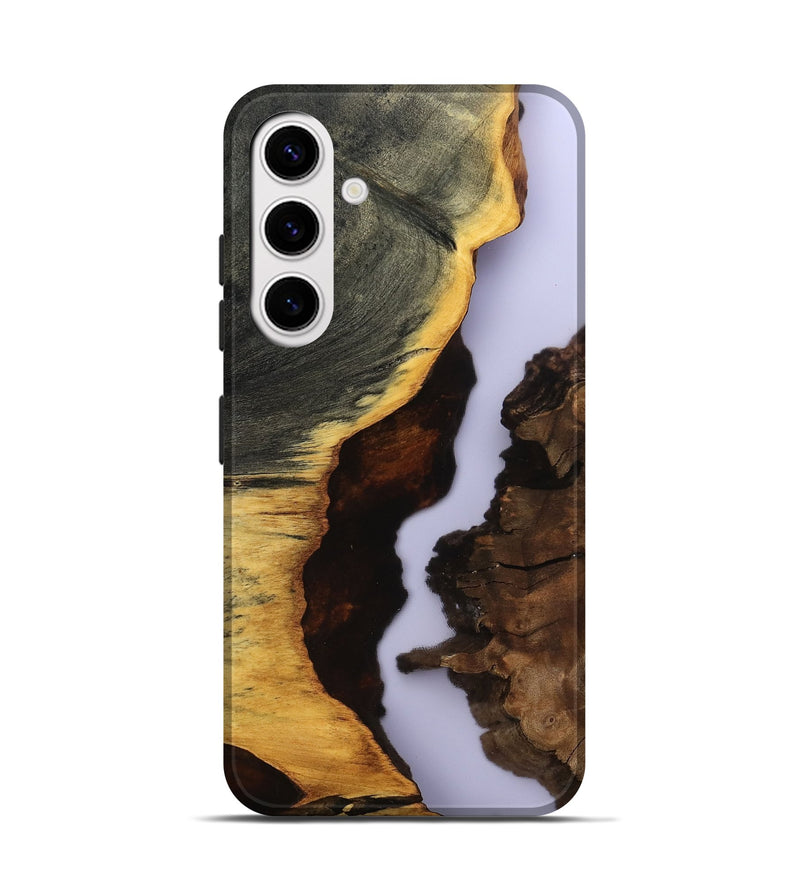 Galaxy S25 Wood Live Edge Phone Case - Halo (Clear, 801976)