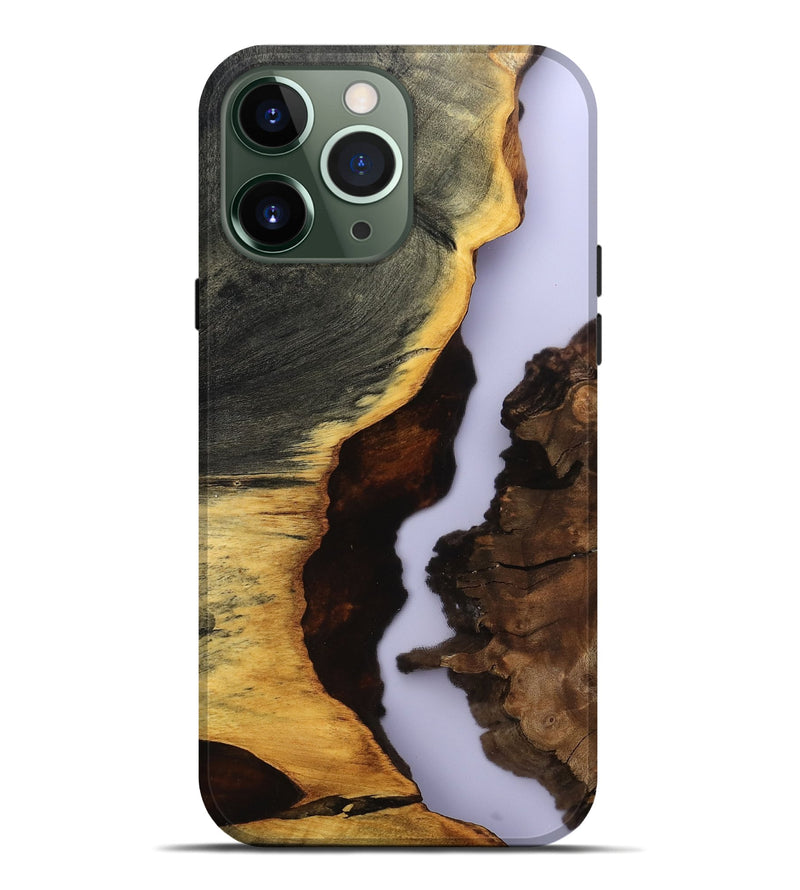 iPhone 13 Pro Max Wood Live Edge Phone Case - Halo (Clear, 801976)