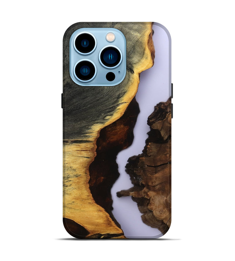 iPhone 14 Pro Wood Live Edge Phone Case - Halo (Clear, 801976)