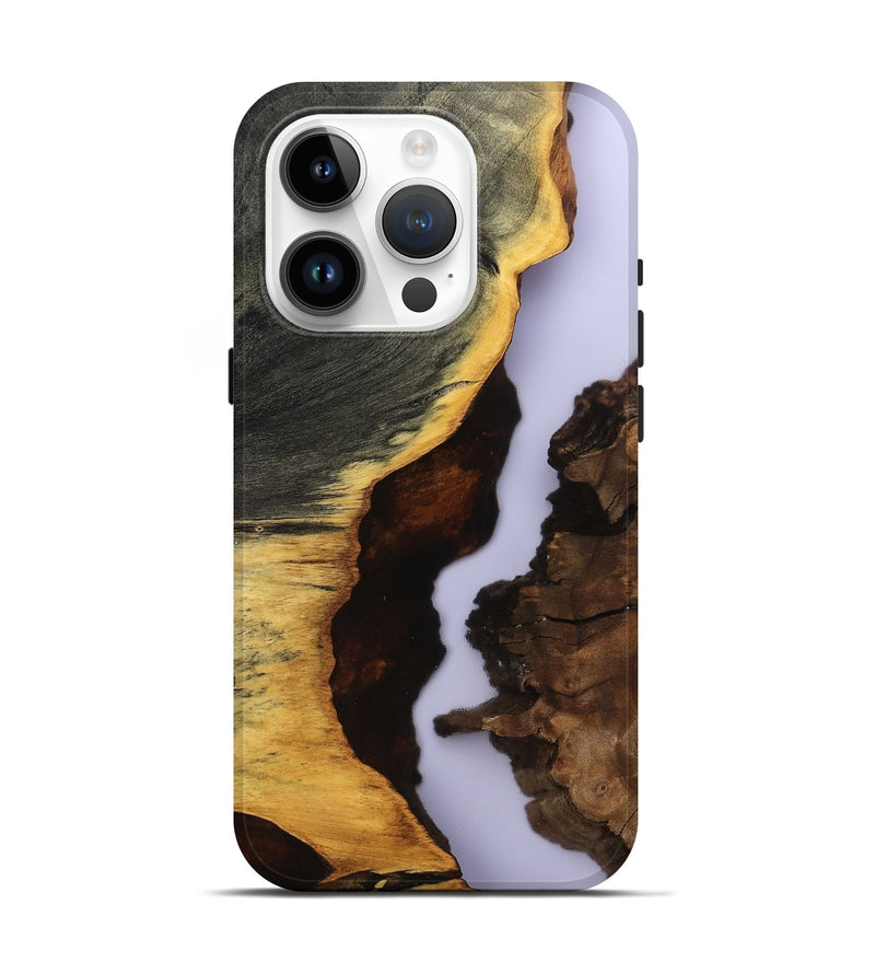 iPhone 15 Pro Wood Live Edge Phone Case - Halo (Clear, 801976)