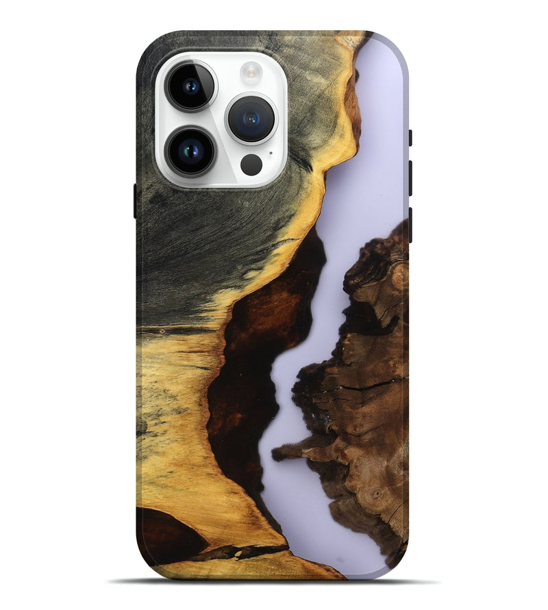 iPhone 15 Pro Max Wood Live Edge Phone Case - Halo (Clear, 801976)