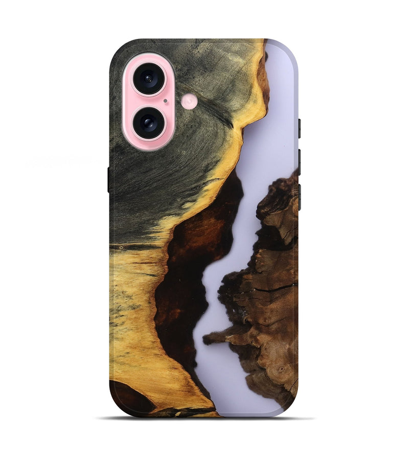 iPhone 17 Wood Live Edge Phone Case - Halo (Clear, 801976)