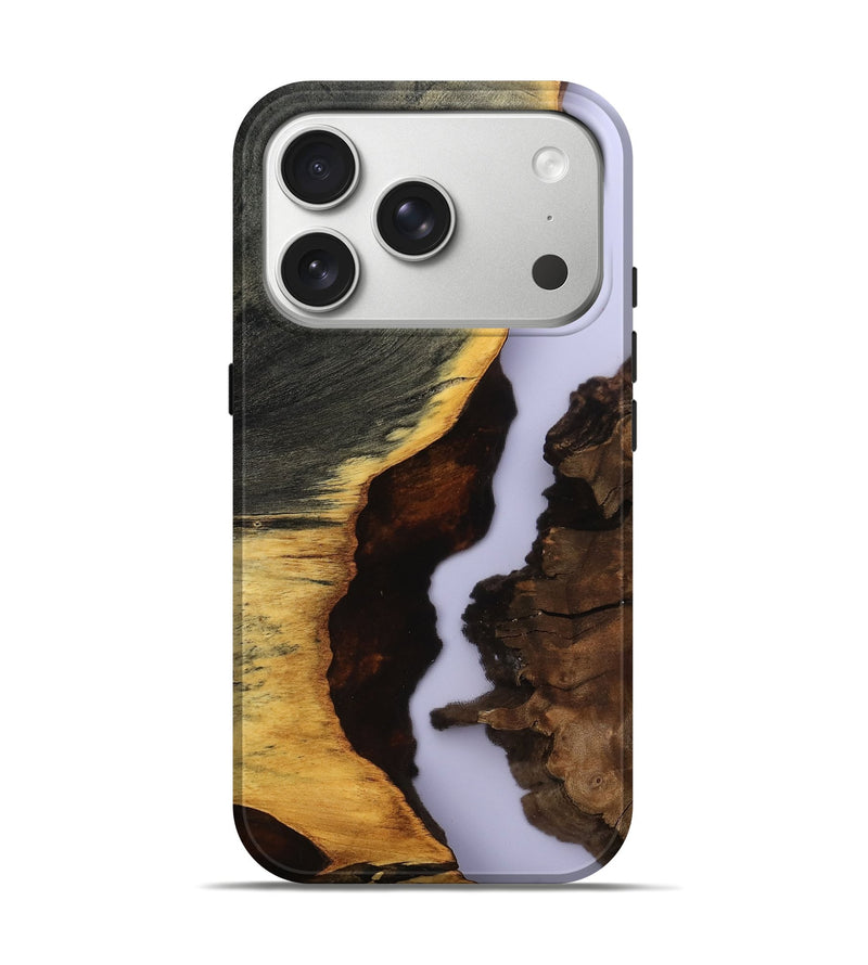 iPhone 17 Pro Wood Live Edge Phone Case - Halo (Clear, 801976)