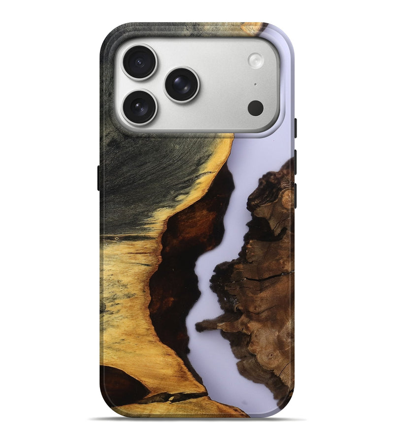 iPhone 17 Pro Max Wood Live Edge Phone Case - Halo (Clear, 801976)