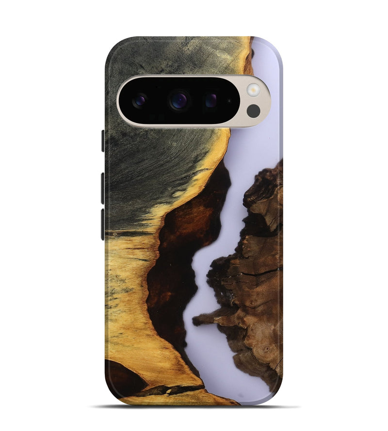Pixel 10 Pro Wood Live Edge Phone Case - Halo (Clear, 801976)