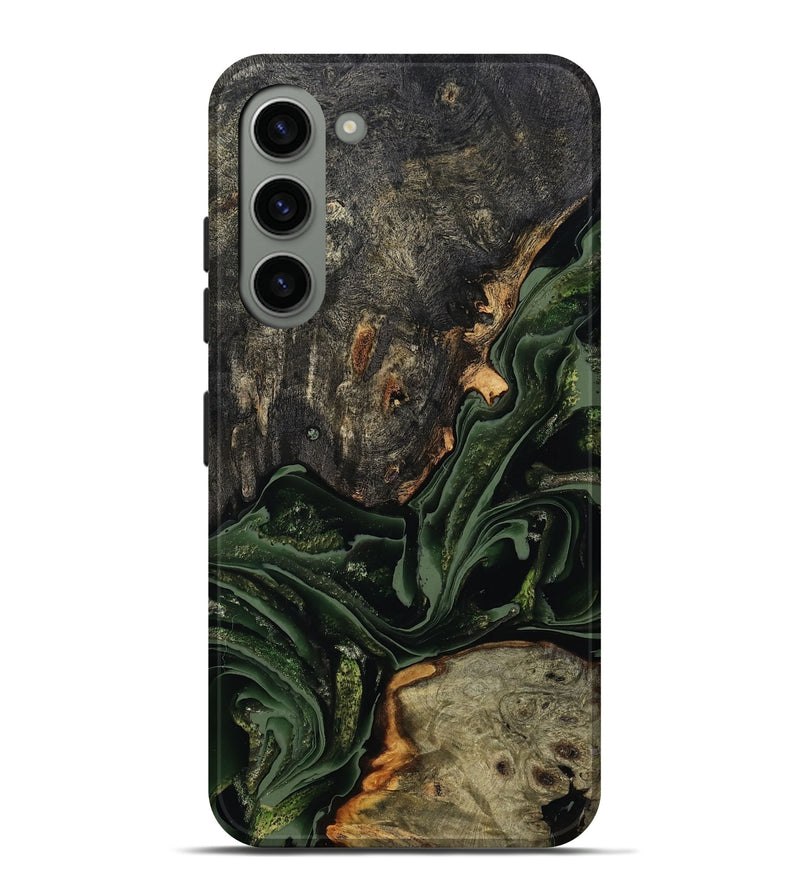 Galaxy S23 Plus Wood Live Edge Phone Case - Ruthie (Green, 801979)