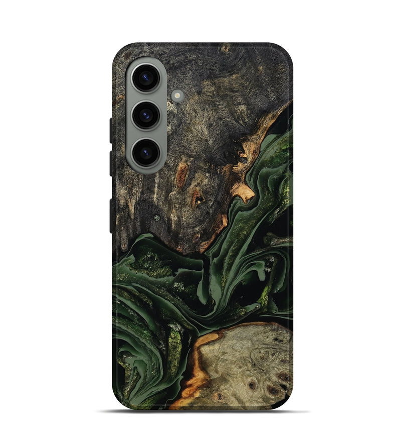 Galaxy S24 Wood Live Edge Phone Case - Ruthie (Green, 801979)