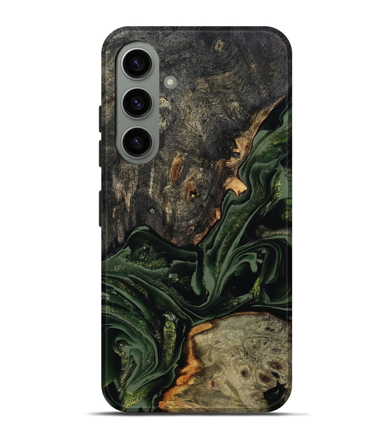 Galaxy S24 Plus Wood Live Edge Phone Case - Ruthie (Green, 801979)