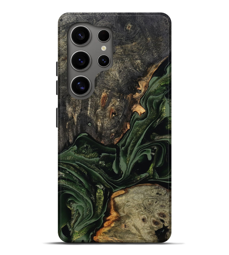 Galaxy S25 Ultra Wood Live Edge Phone Case - Ruthie (Green, 801979)
