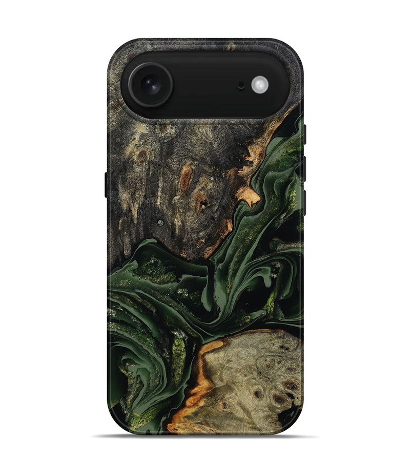 iPhone 17 Air Wood Live Edge Phone Case - Ruthie (Green, 801979)