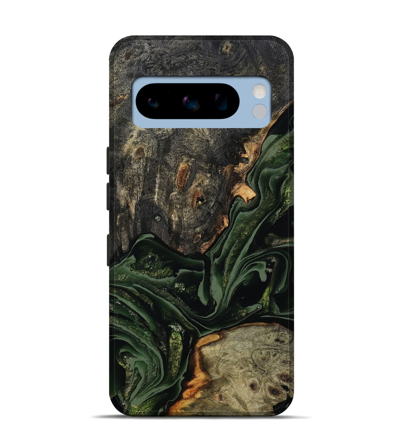 Pixel 8 Pro Wood Live Edge Phone Case - Ruthie (Green, 801979)