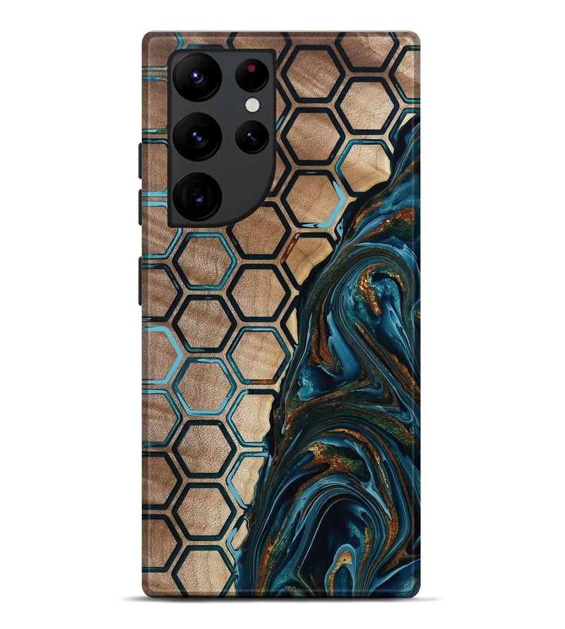 Galaxy S22 Ultra Wood Live Edge Phone Case - Chaim (Pattern, 801982)